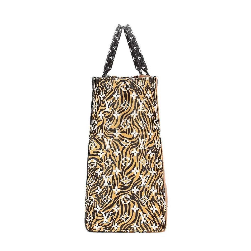 Louis Vuitton Monogram Jungle Onthego GM Tote Shoulder Bag Noir - Picture 3 of 8